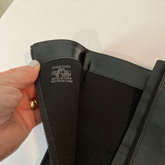 Zara Black Knee Boots Fat Rubber Sole Airfit Insole Foam Size 39 NWT - Picture 6 of 16